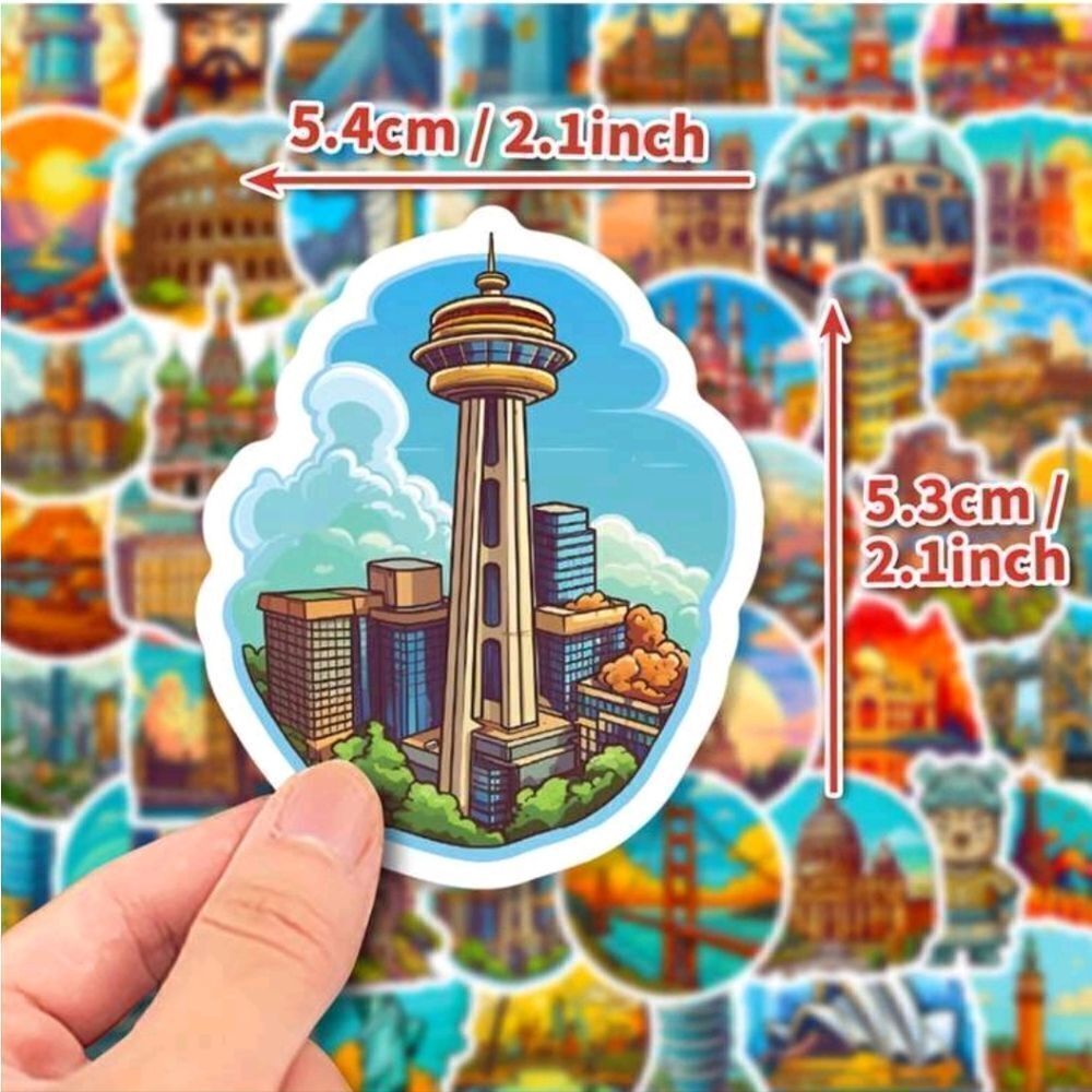 World Famous Landmarks Sticker Bundle - Picture 11 of 15